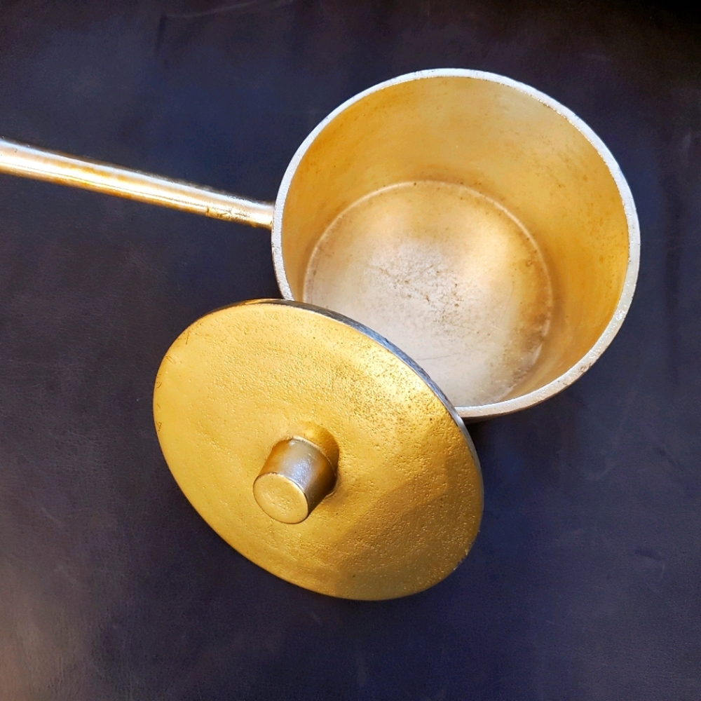 CB2 Gold Accent Saucepan - Home Decor